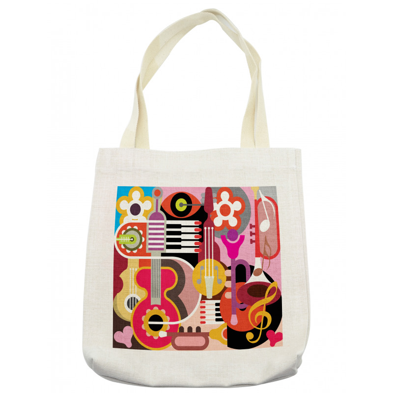 Music Instruments Tote Bag