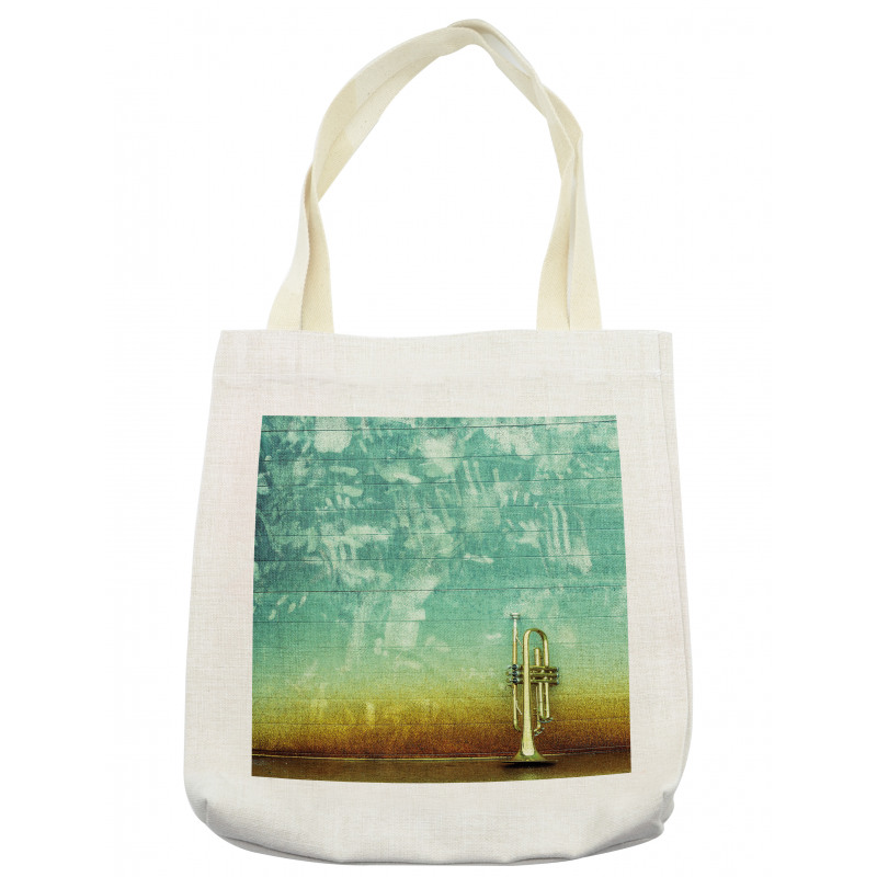 Old Worn Trumpet Grungy Tote Bag