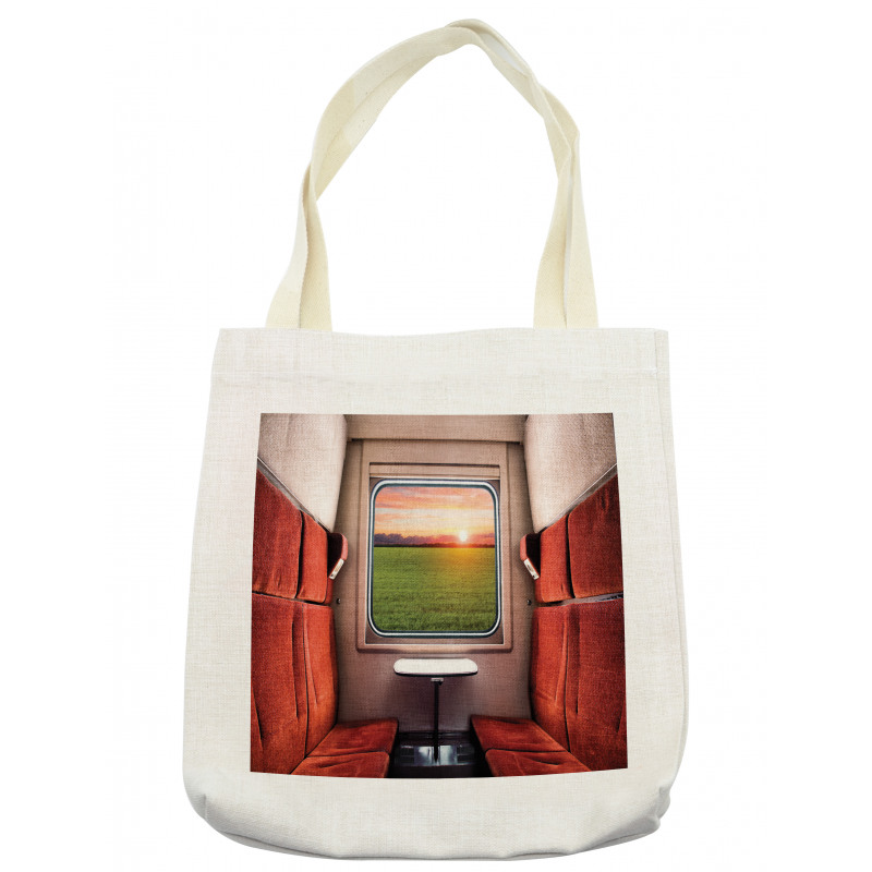 Window Railroad Travel Tote Bag