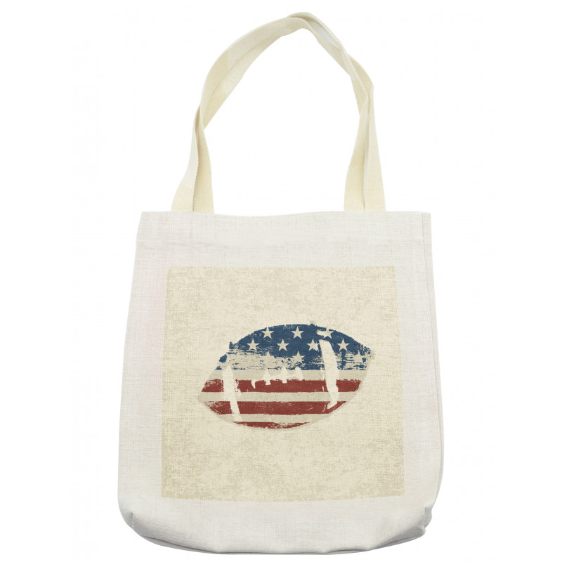 American Flag Football Tote Bag