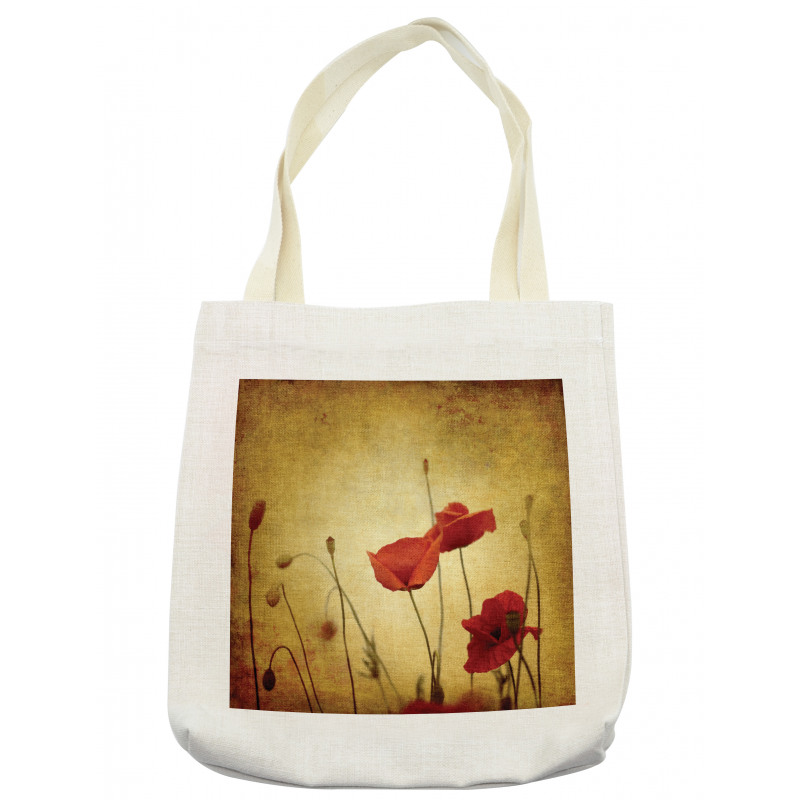 Poppy Flowers Bohemian Tote Bag