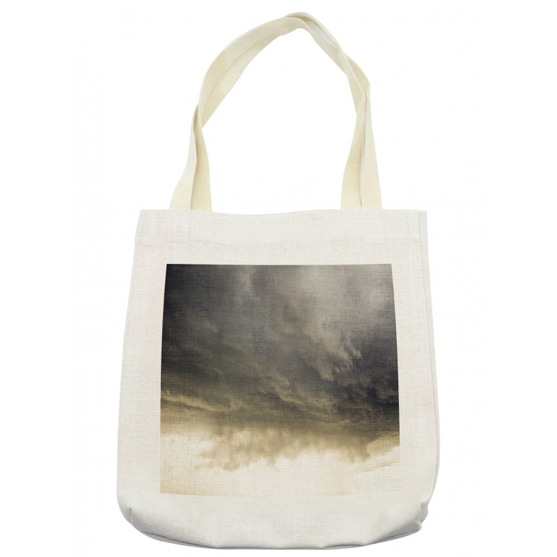 Cloudy Dark Sky Hurricane Tote Bag