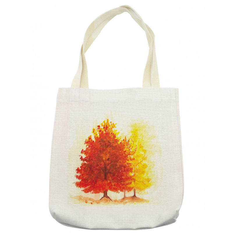 Fall Snowy Winter Pine Tote Bag