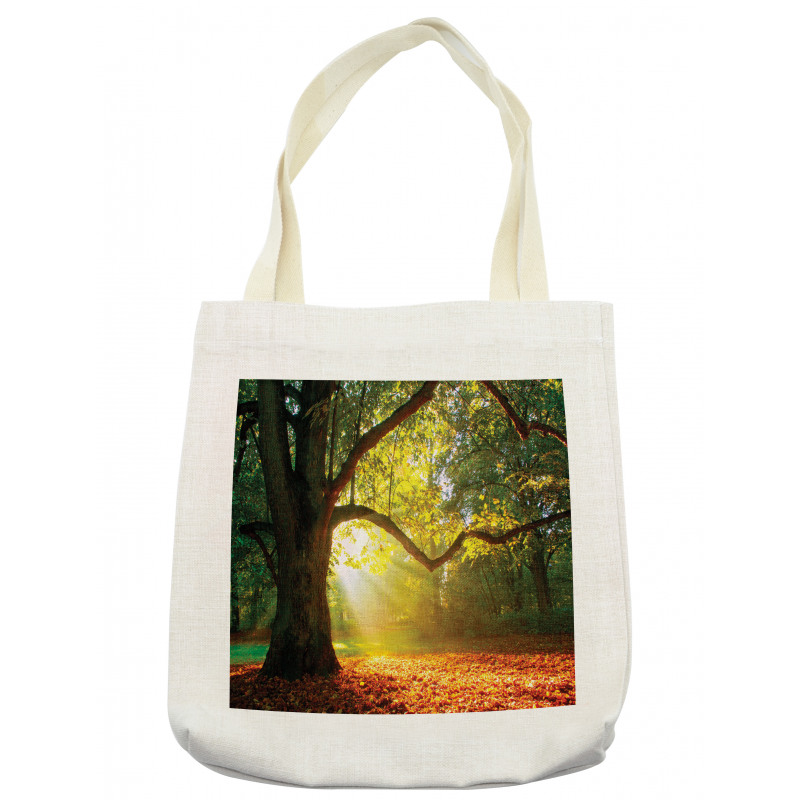 Oak Autumn Leaves Hazy Tote Bag