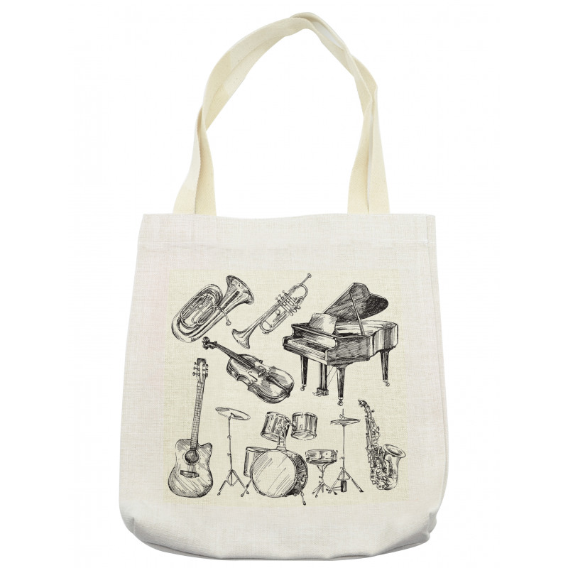 Musical Instruments Tote Bag