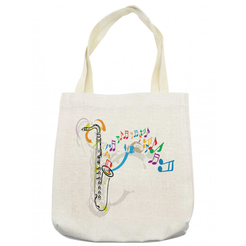 Festival Music Notes Tote Bag