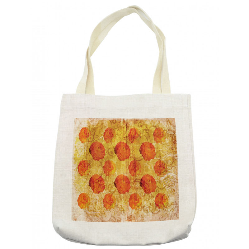 Grunge Rose Floral Art Tote Bag