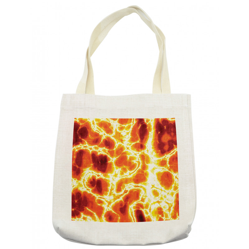 Hot Burning Lava Fire Tote Bag