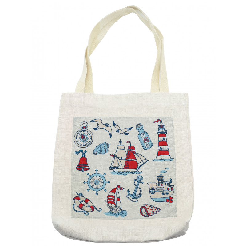 Cartoon Nautical Tote Bag