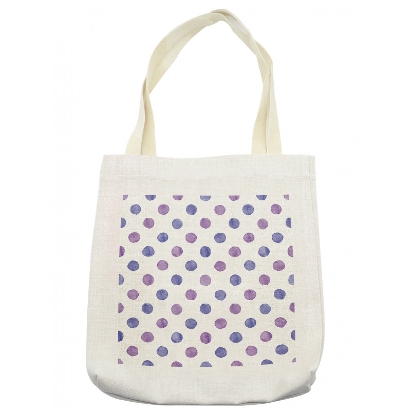 Watercolor Polka Dots Tote Bag