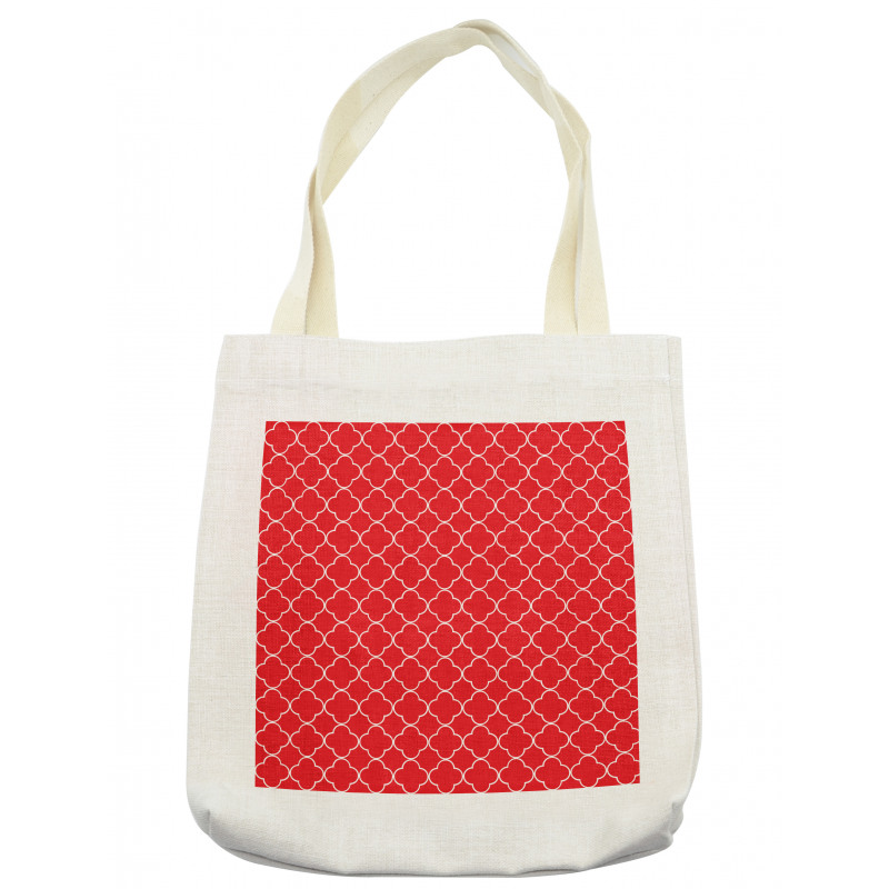 Royal Quatrefoil Motif Tote Bag