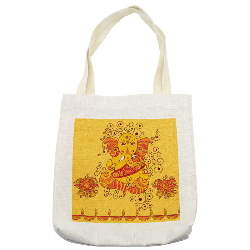 Bohemian Thai Elephant Tote Bag