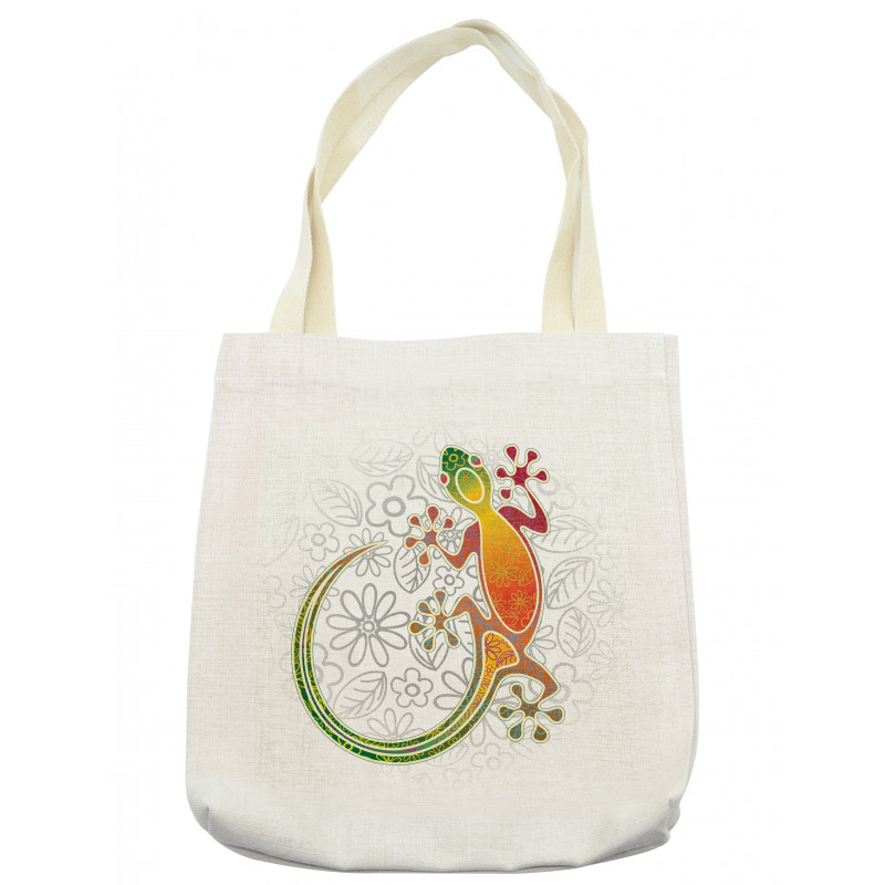 Art Frog Flowers Tote Bag