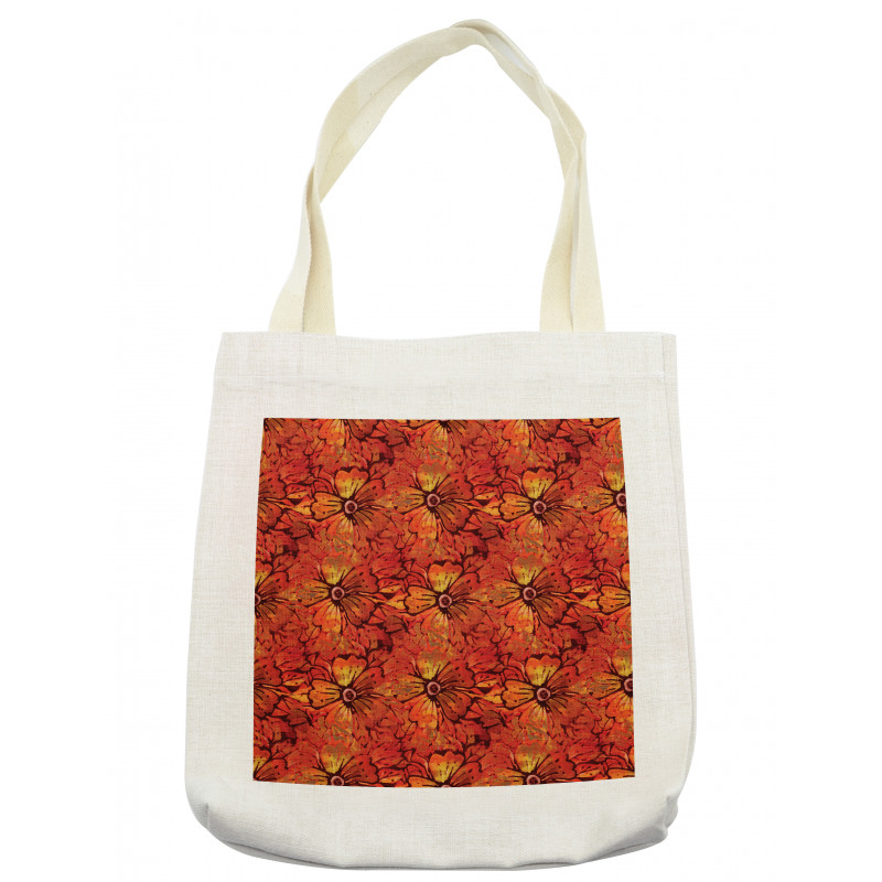 Grungy Flower Romantic Tote Bag