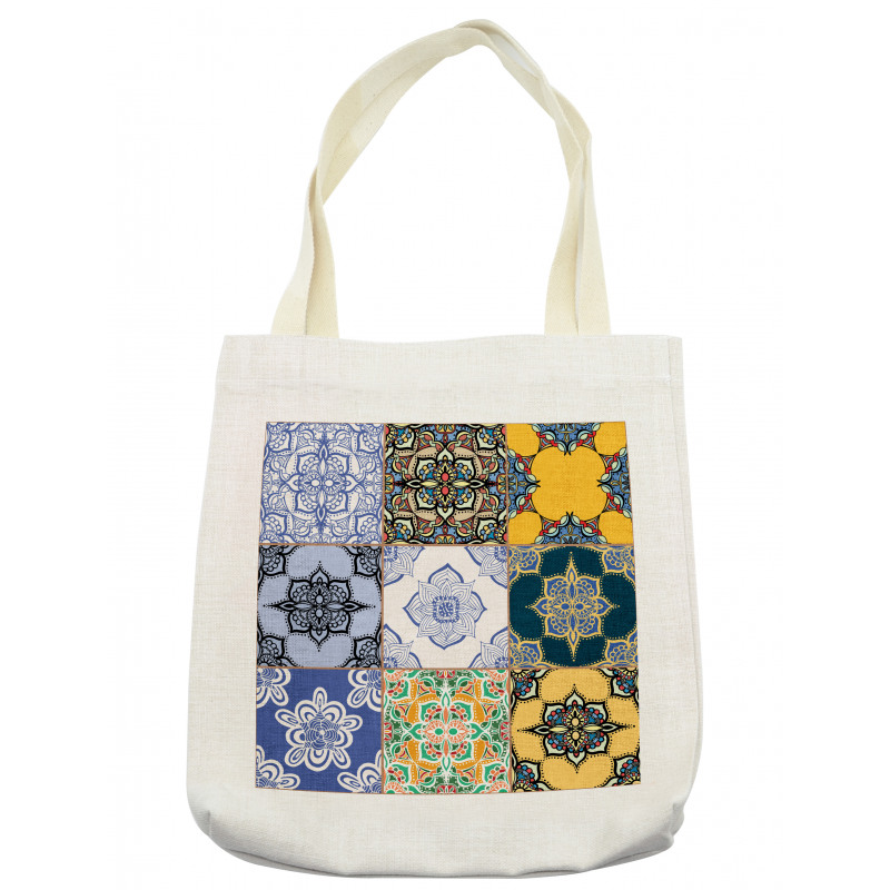 Boho Portugese Tiles Tote Bag