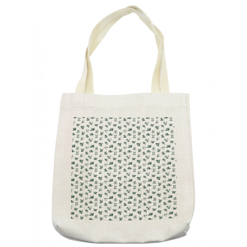 Vintage Garden Art Pattern Tote Bag