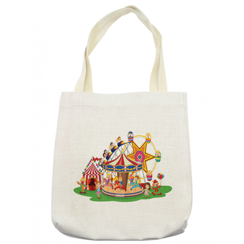 Clowns and Children Fun Art Tote Bag