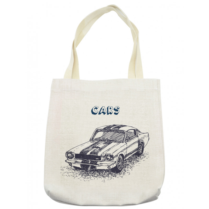 Sports Car Grunge Tote Bag