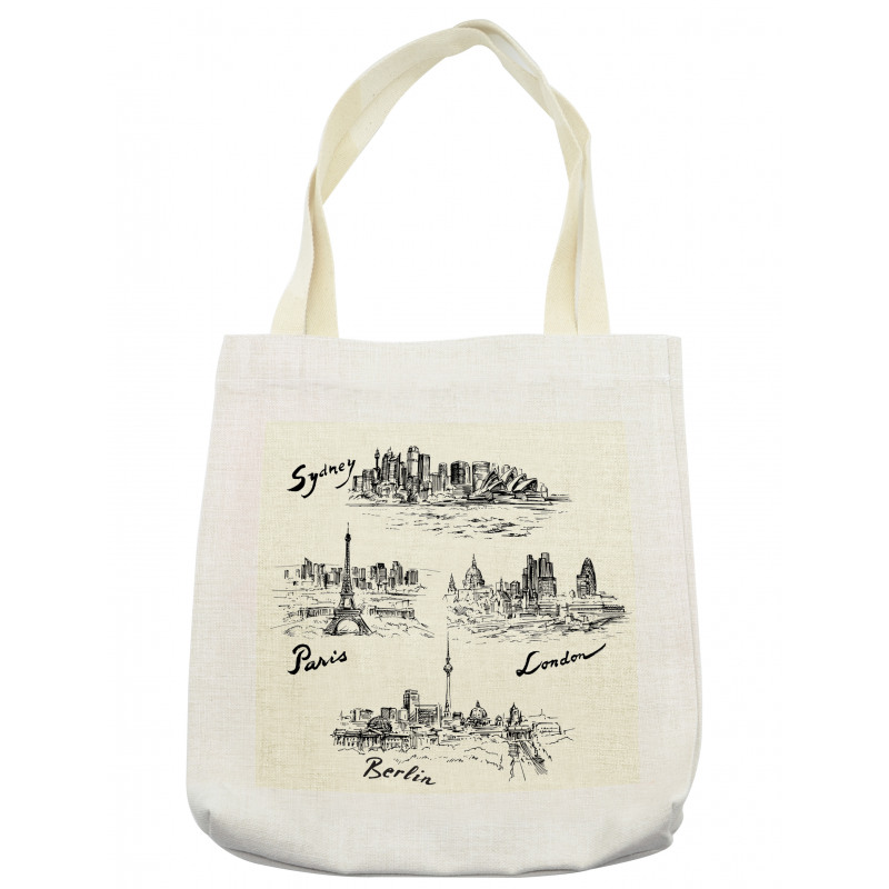 World's Famous Cities Tote Bag