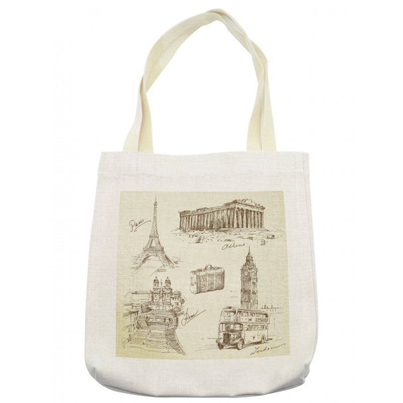 Travel over Europe Tote Bag