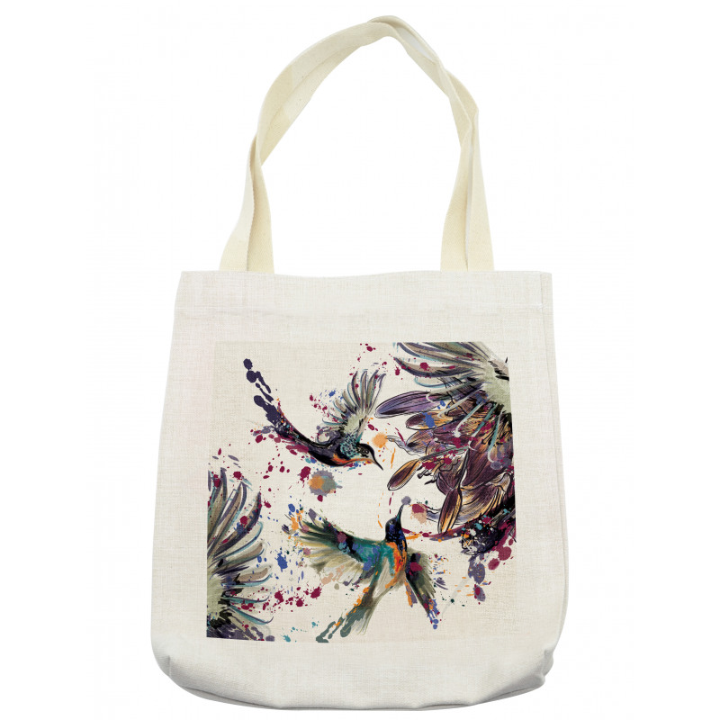 Lily Birds Watercolor Tote Bag