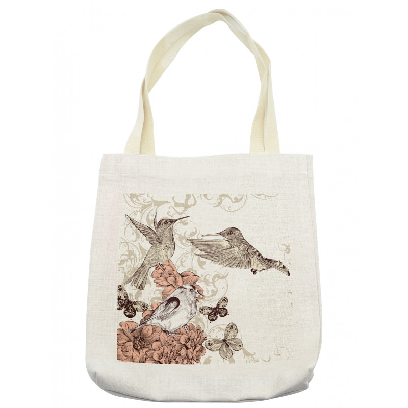 Birds Butterflies Art Tote Bag