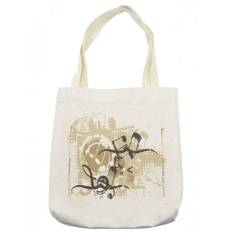 Treble Chef Halftone Motifs Tote Bag