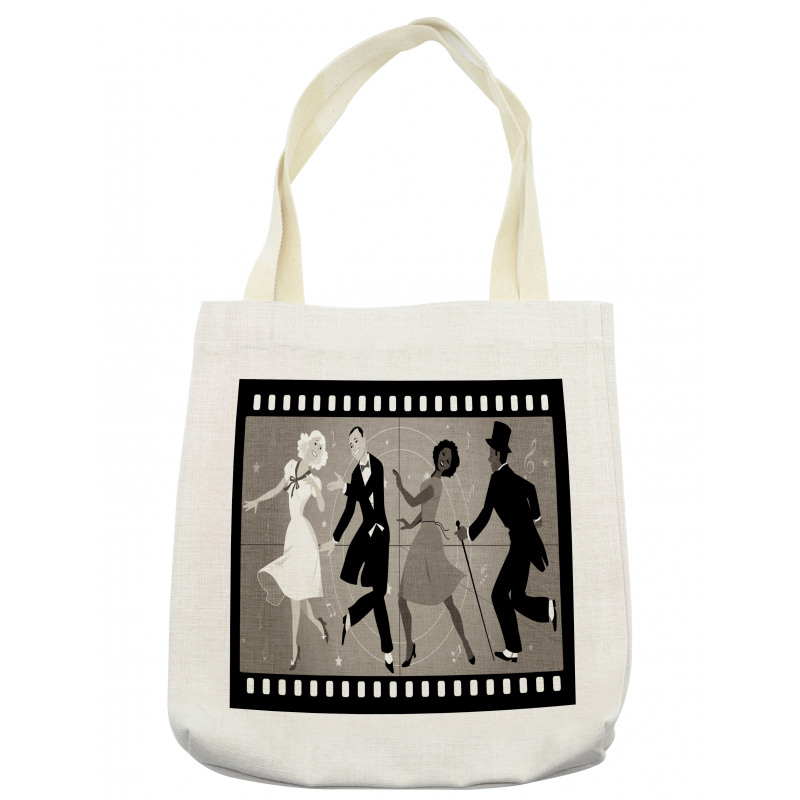 Dancing People Nostalgic  Art Tote Bag
