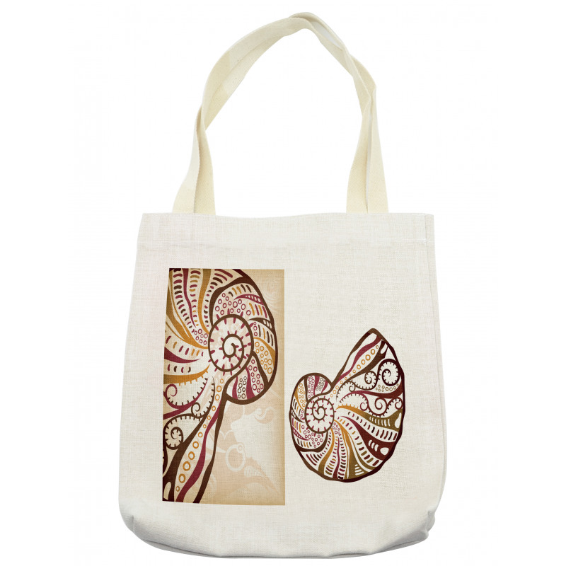 Seashells Abstract Boho Tote Bag