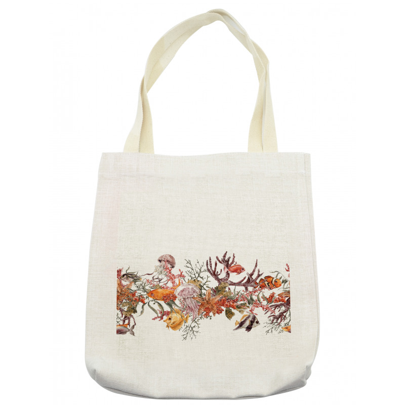 Coral Algea Sealife Tote Bag