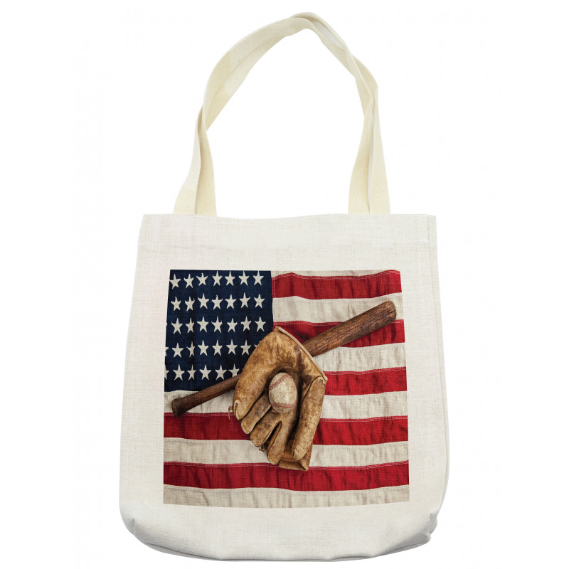 Grunge Baseball Tote Bag