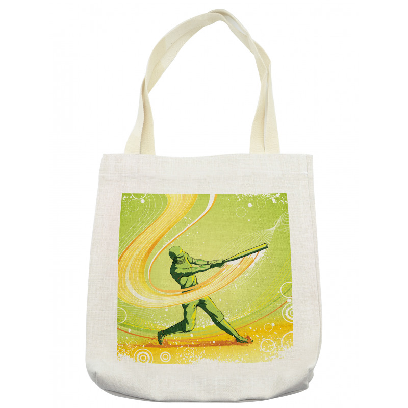 Baseball Player Hits Tote Bag