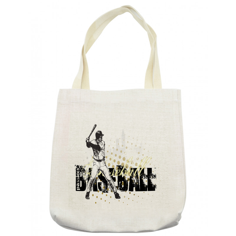 Baseball Grunge Batting Tote Bag