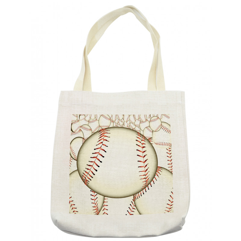 Baseball Ball Pattern Tote Bag