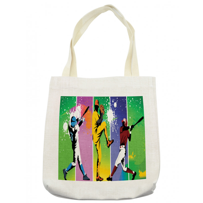 Baseball Grunge Splash Tote Bag