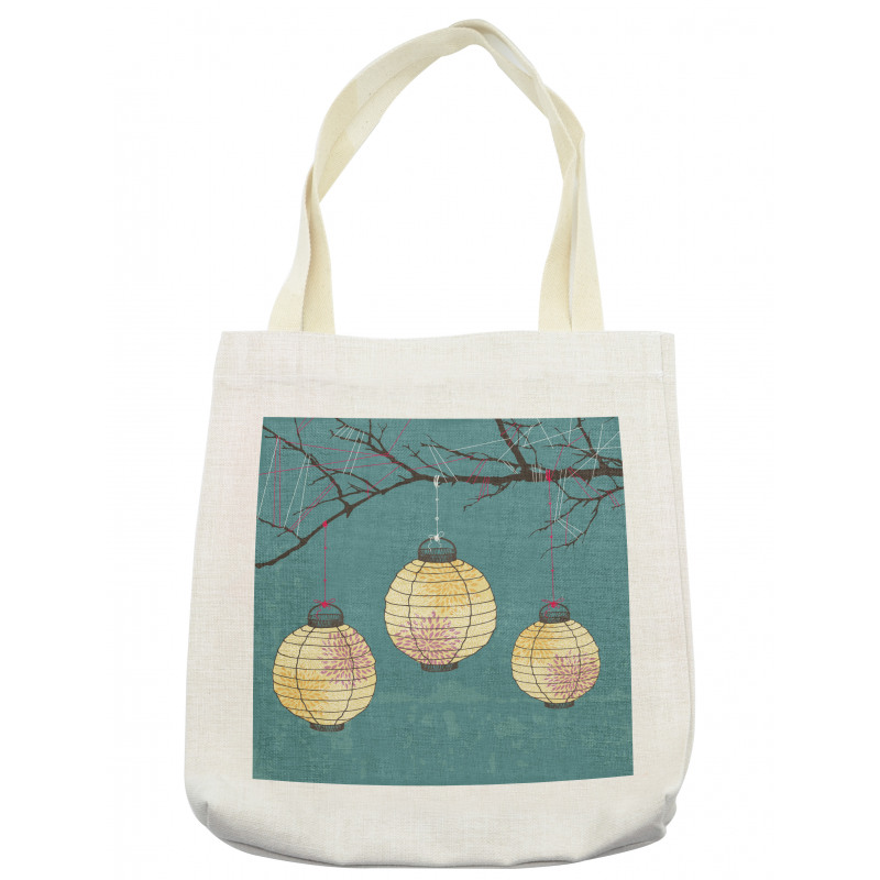 Lanterns Hanging on Tree Tote Bag