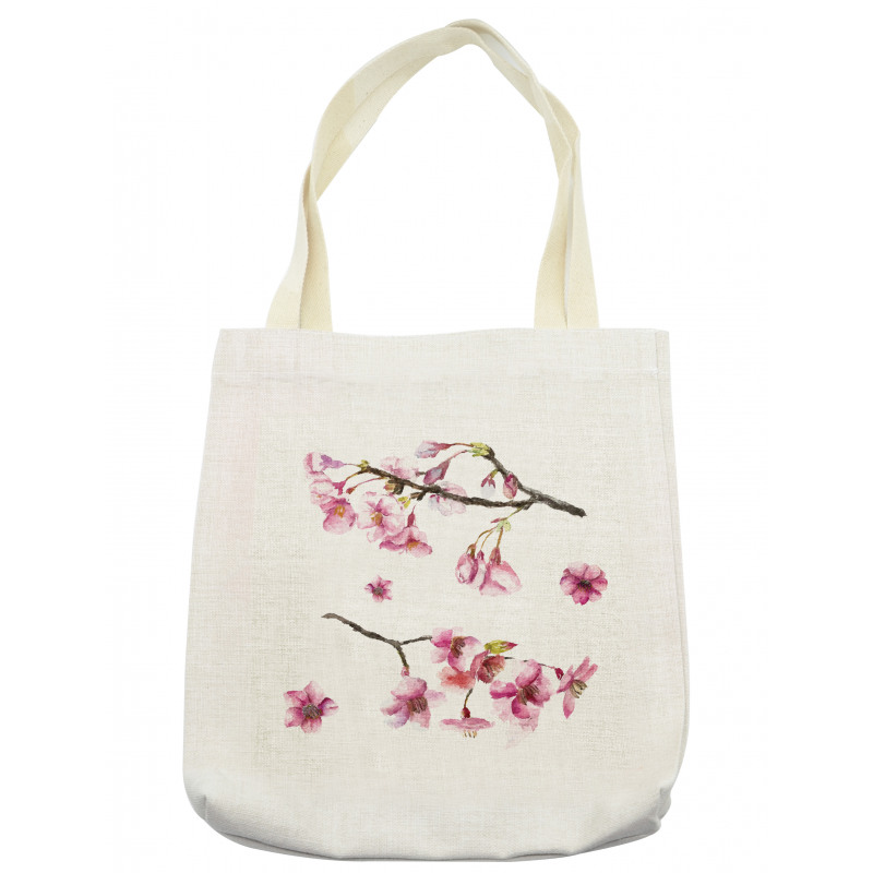 Watercolor Art Flower Tote Bag