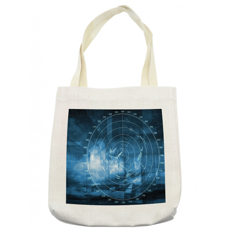 Digital Futuristic Ship Tote Bag