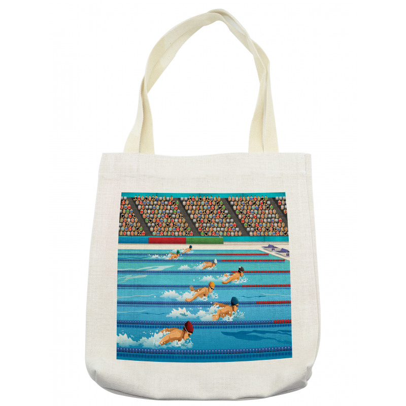 Olympics Swimming Race Tote Bag