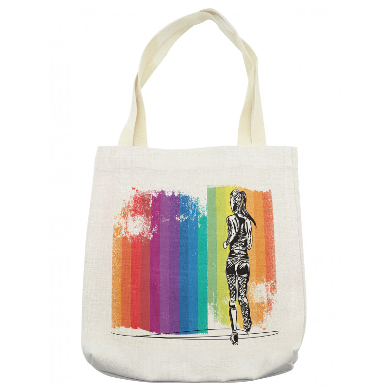 Marathon Runner Ombre Tote Bag