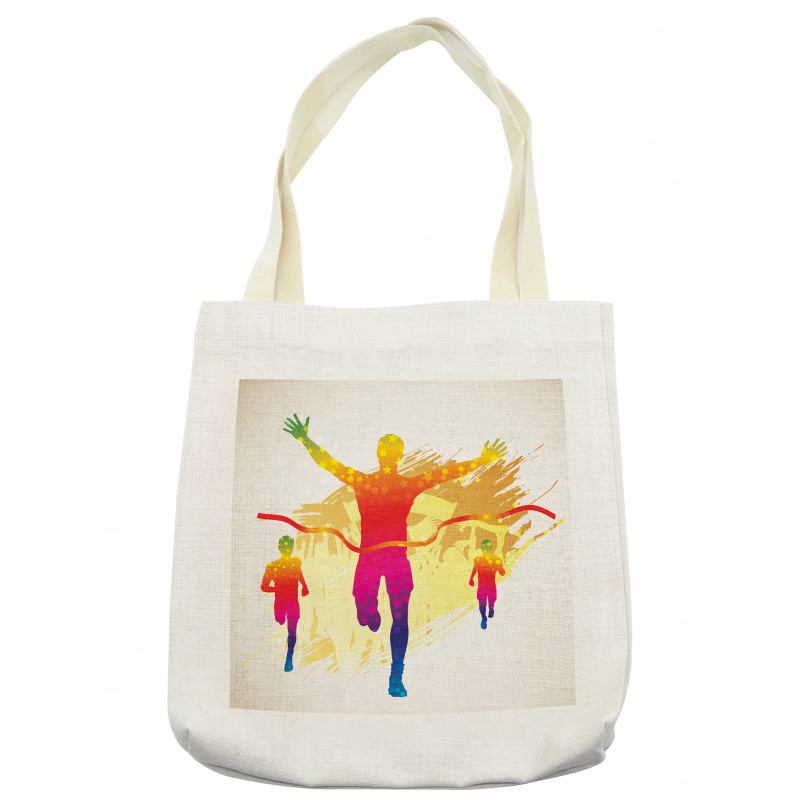 Silhouette Winner Man Tote Bag