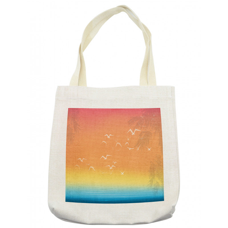 Seagull Palm Trees Sun Tote Bag