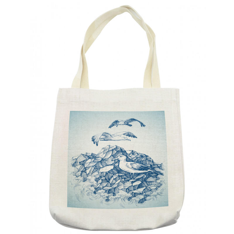 Seagull Mountain Sketch Tote Bag