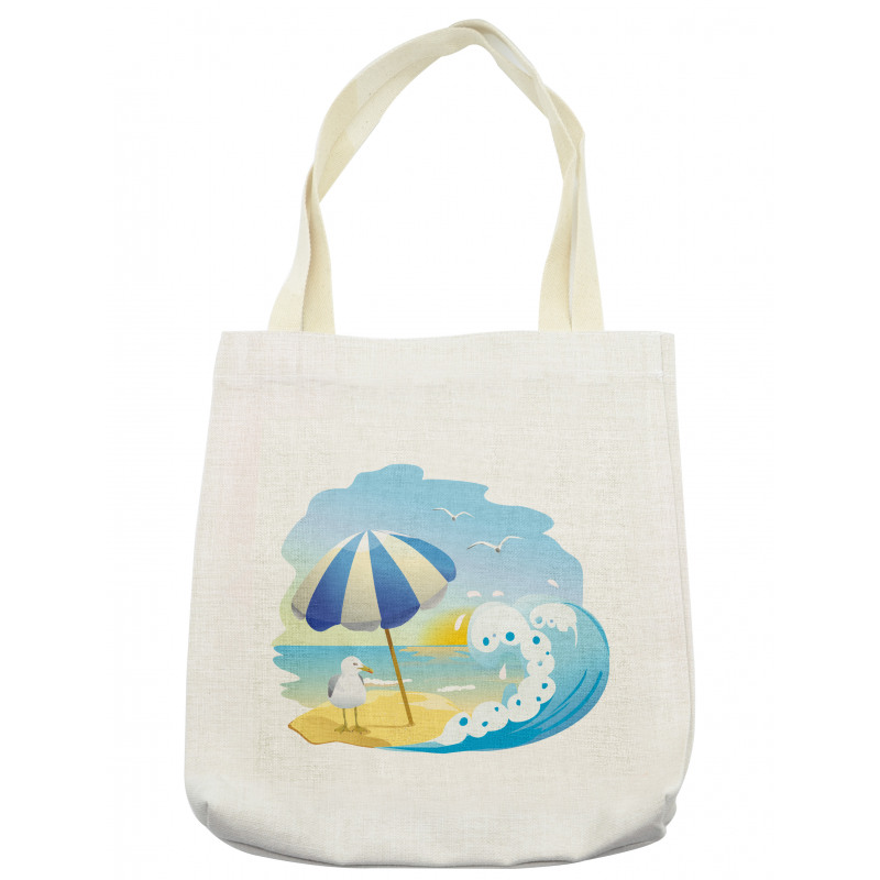 Seagull at Beach Kids Tote Bag