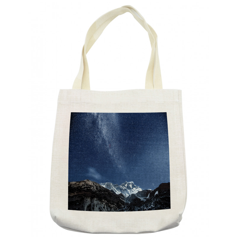 Starry Blue Night Cosmos Tote Bag