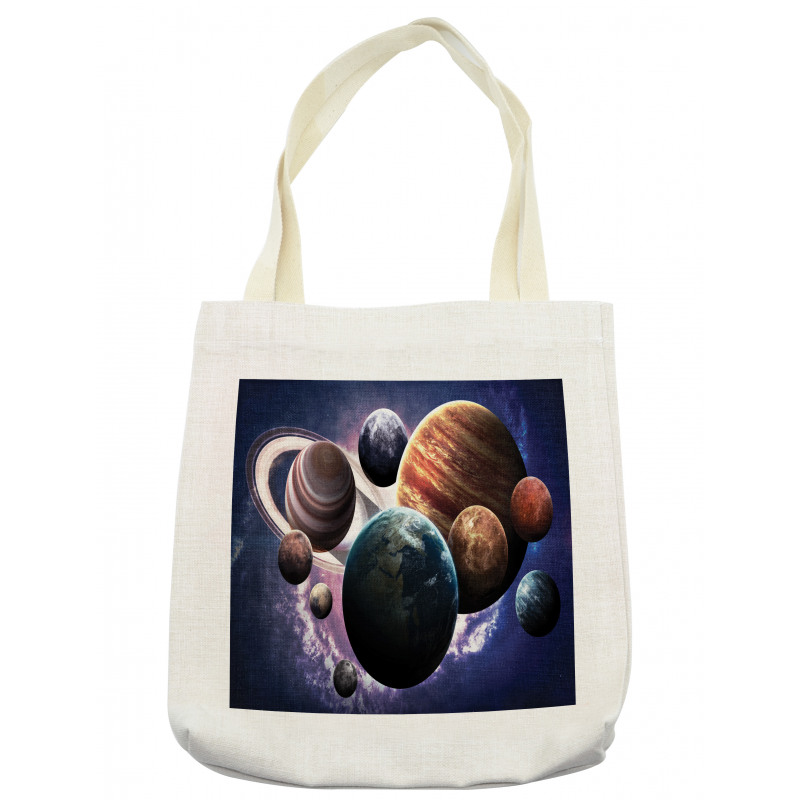 Milky Way Planets Space Tote Bag