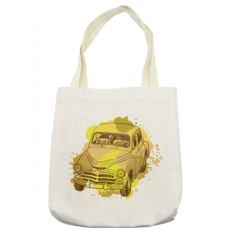 Retro Car Splash Tote Bag