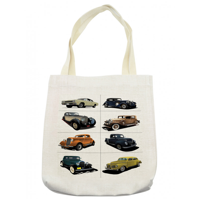 Collage of Fifties Car Tote Bag