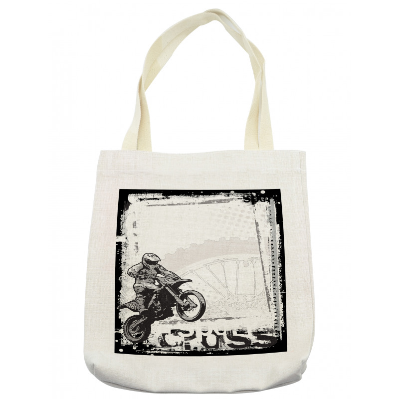 Motocross Racer Tote Bag