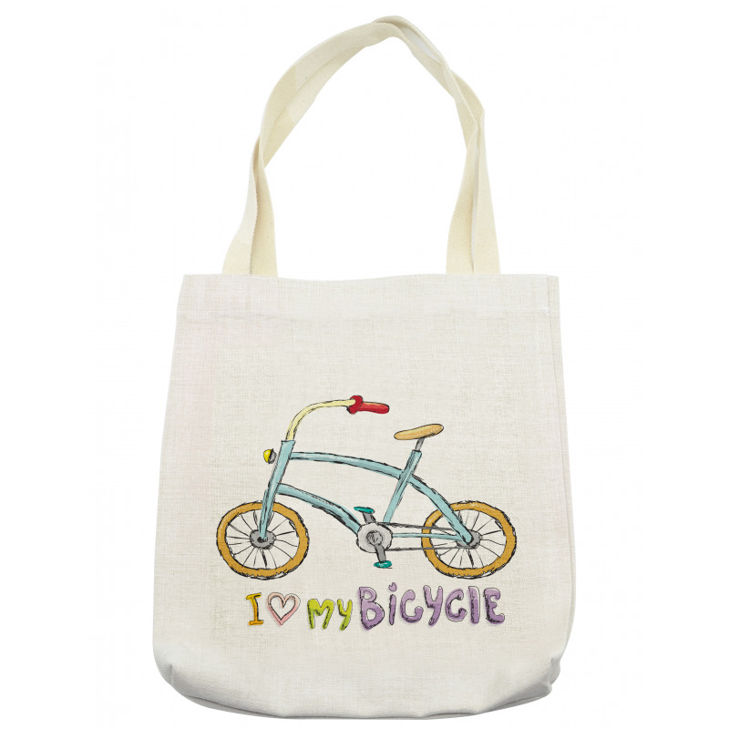 Bicycle Kids Love Words Tote Bag